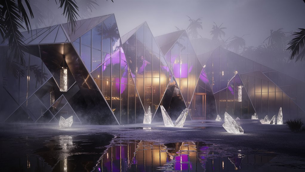 casino through misty light