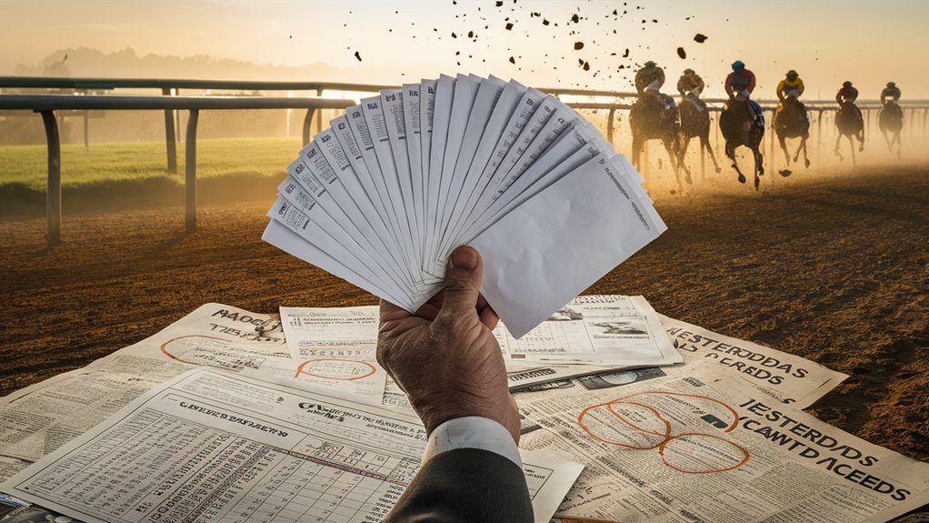 gambling at horse track